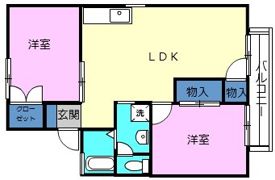 一色ハイツⅡC棟の間取り画像