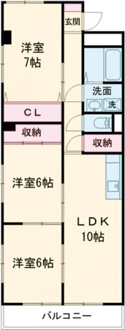 プラウドステージしもうち Ⅱの間取り画像