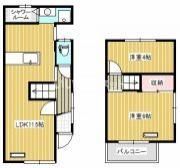 鶴市町一戸建ての間取り画像