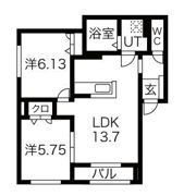 TIERRA HIRAGISHI(ティエラ平岸)の間取り画像