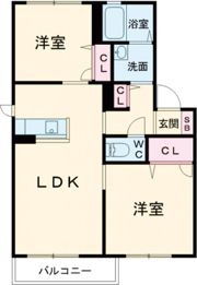 ヴィラ 壱番館の間取り画像