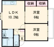 ヴィラ富洲原の間取り画像