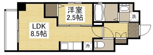 月光 千日前の間取り画像