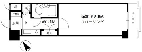 ZAMAエンゼルハイム北千住の間取り画像