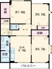 ネクステージ壱番館の間取り画像