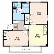 アルプスガーデン Dの間取り画像
