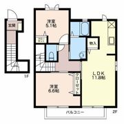マストタウン檀田 Sの間取り画像