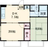 笹本ハイツC棟の間取り画像