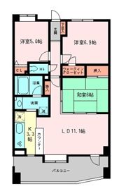 コスモ志村坂上パークビューの間取り画像