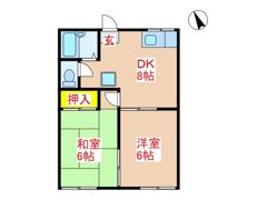 トラッド国分B棟の間取り画像