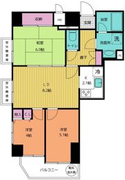 ライオンズマンション狭山第2の間取り画像