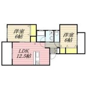 ヴィラ清水Ⅱの間取り画像