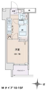 エスティメゾン錦糸町Ⅱの間取り画像