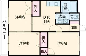 グランドハイツ湯川の間取り画像