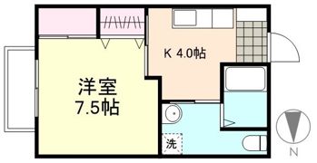 みのり Ⅱ棟の間取り画像
