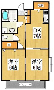 グランメールの間取り画像