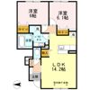D-room発寒の間取り画像