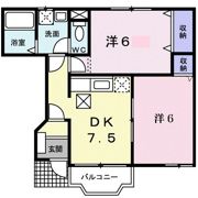 プリムヴェール Aの間取り画像