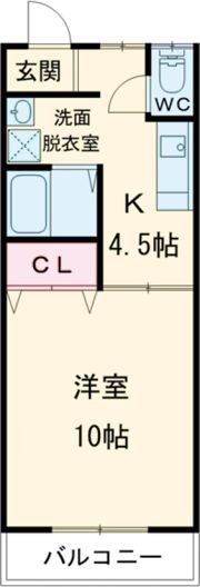コーポ高池の間取り画像
