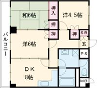クラウンハイム小倉南の間取り画像