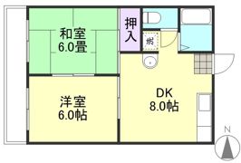 ホワイトマンション吉岡 C棟の間取り画像