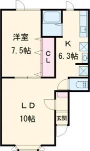 レジデンス港Ⅱの間取り画像