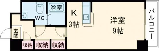 JR新白島駅前東亜ビルの間取り画像