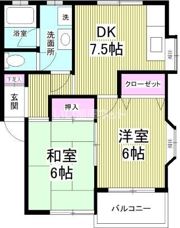 柴ハイツの間取り画像