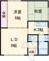 コーポ潤2の間取り画像