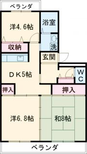 ボヌール扶桑の間取り画像