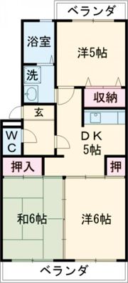 ボヌール扶桑の間取り画像