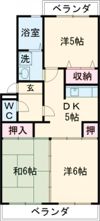ボヌール扶桑の間取り画像