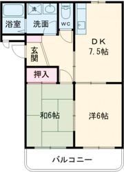 コスモハイツの間取り画像