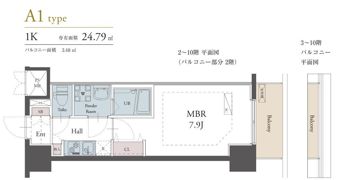 ラグゼナ松戸の間取り画像