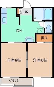 アレイ若宮Bの間取り画像