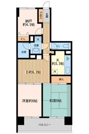 アジュール南まきが原の間取り画像