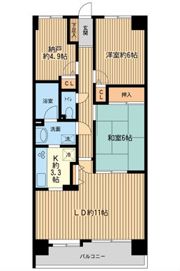 アジュール南まきが原の間取り画像