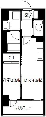 Modernpalazzo警固の間取り画像