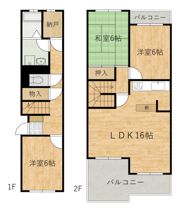 上河内タウンハウスの間取り画像