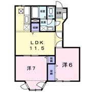 フレッサAの間取り画像