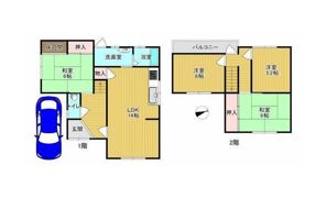 貸家 O邸 山の手台1丁目の間取り画像