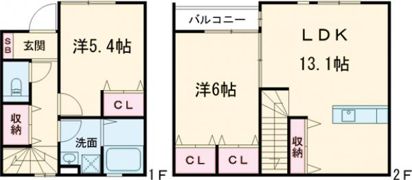 Flats Mの間取り画像