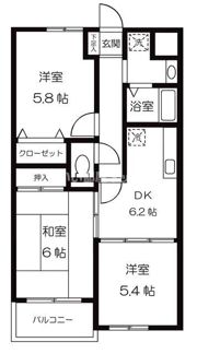クラルテ立川の間取り画像