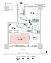 Brillia Tower聖蹟桜ヶ丘 BLOOMING RESIDENの間取り画像