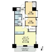 ライオンズマンション南浦和の間取り画像