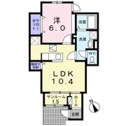 ヴィラージュ狭山祇園Bの間取り画像