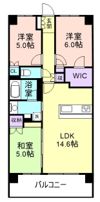シャルマンフジ和歌山駅前グランピーク 202号の間取り画像