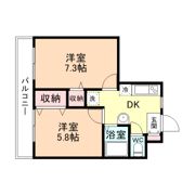 コンチネンタル安野屋の間取り画像