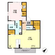 ピースドエル Bの間取り画像