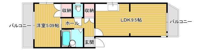 コーポ石堂の間取り画像